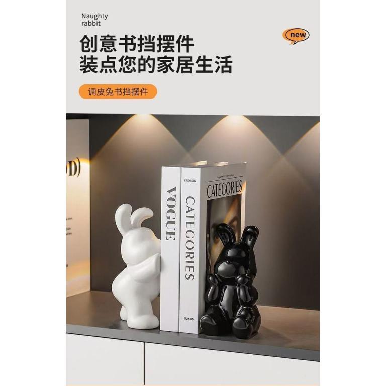 Creative Rabbit Bookend Ornaments Light Luxury High-End … in Geylang - Image 1