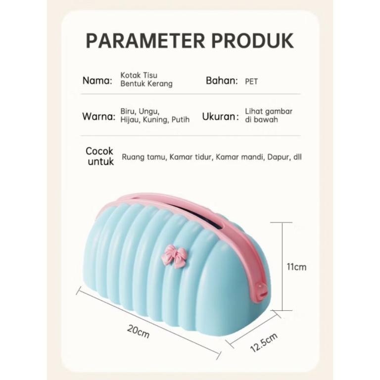 Shell Design Tissue Holder Minimalist Tissue Box Aesthetic … in Bukit Batok - Image 1