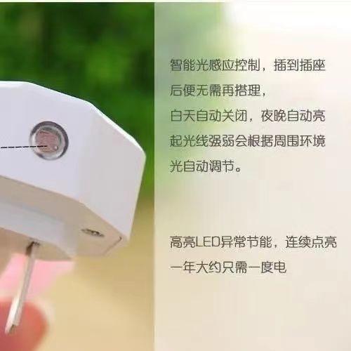 [48H Shipping] Light Control Small Induction Night Lamp … in Pasir Ris - Image 1