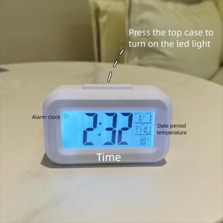 PRASI Digital Alarm Clock, Temperature Display Calendar LED … in Bishan - Image 1