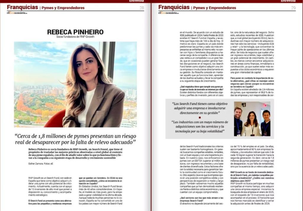 RNP Growth - Search Fund Fondo de Inversión en Coria del Río - Imagen 5