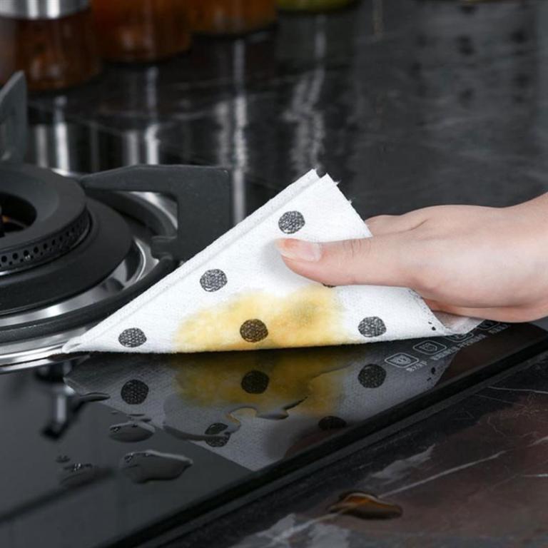 50 Pieces Per Roll Rag Kitchen Wiping Rags Cleaning Cloth … in Mandai - Image 1