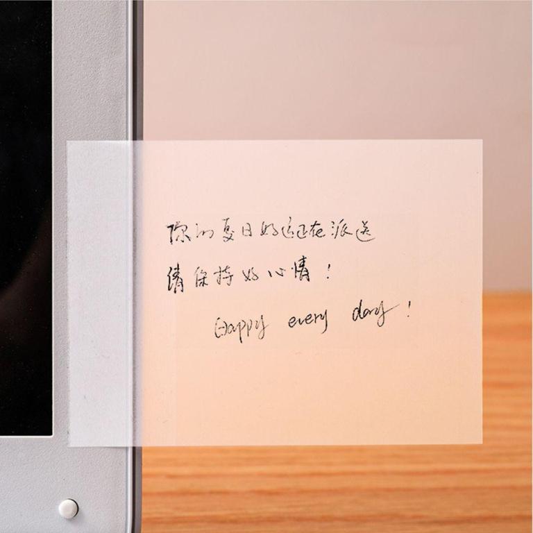 QUENTIN Transparent Sticky Notes Stationery Sticker Self … in Pasir Ris - Image 1