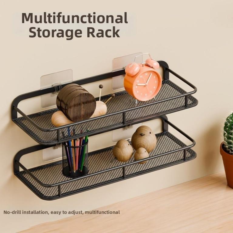 EDIEJ Wall-mount Bathroom Shelf, Waterproof Rustproof … in Sembawang - Image 1