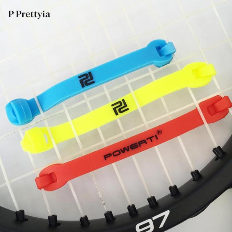 P Prettyia 4x Practical Tennis Racket Vibration Dampeners … in Mandai - Image 1