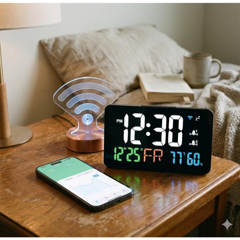 Smart Tuya Wifi Digital Clock Temperature Humidity Display … in Mandai - Image 1