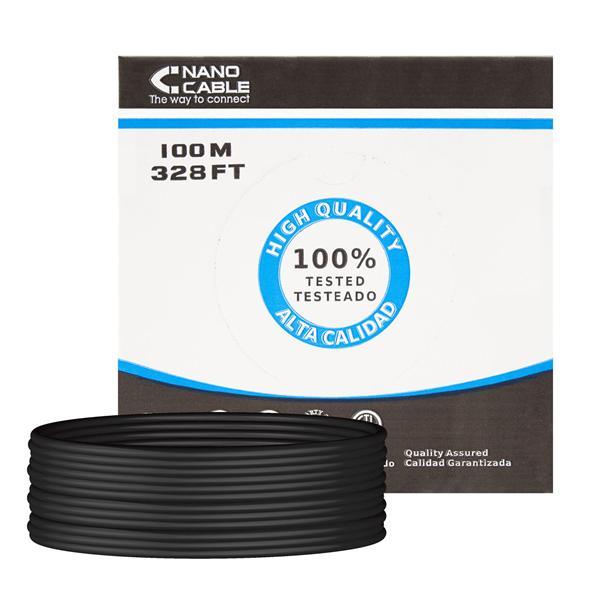 Bobina Cable RJ45 CAT6 UTP Rigido Exterior 100Mts en Barcelona - Imagen 1
