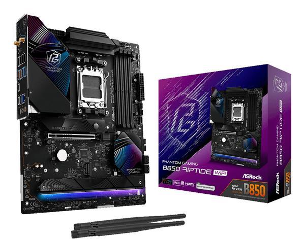 ASROCK AMD Phantom Gaming B850 Riptide WiFi Socket AM5 en Toledo - Imagen 1