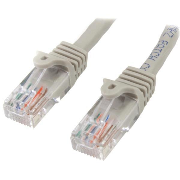 CABLE 2M GRIS CAT5E RJ45 en Madrid - Imagen 1