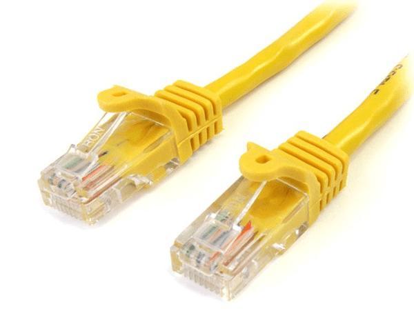 CABLE 2M AMARILLO RED 100MBPS CAT5E ETHERNET RJ45 SNAGLE SS en Madrid - Imagen 1