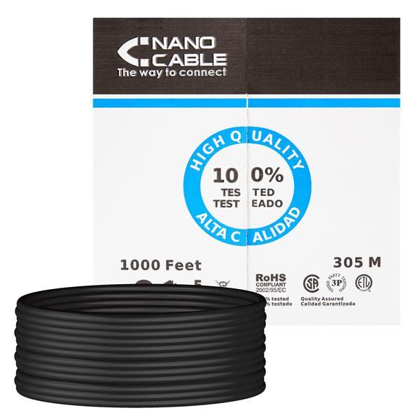 Bobina Cable RJ45 CAT5 UTP Rigido Exterior 305Mts en Toledo - Imagen 1