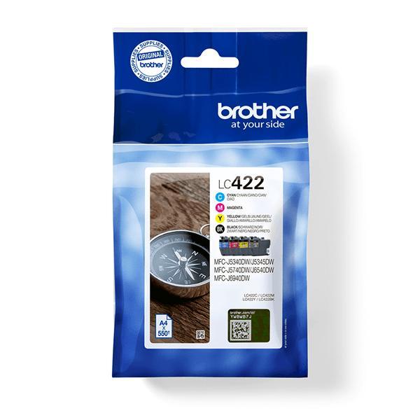 PACK CARTUCHOS BROTHER LC422VAL en Málaga - Imagen 1