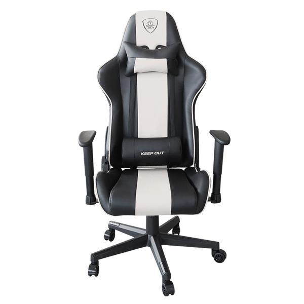 KEEP OUT Silla Gaming XSPRO-RACINGW PRO WHITE en Marbella - Imagen 1