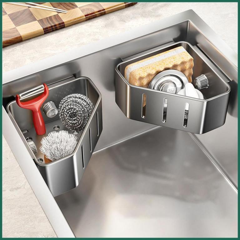 Sponge Holder Triangle Corner Rack with Suction Cup Kitchen … in Sembawang - Image 1