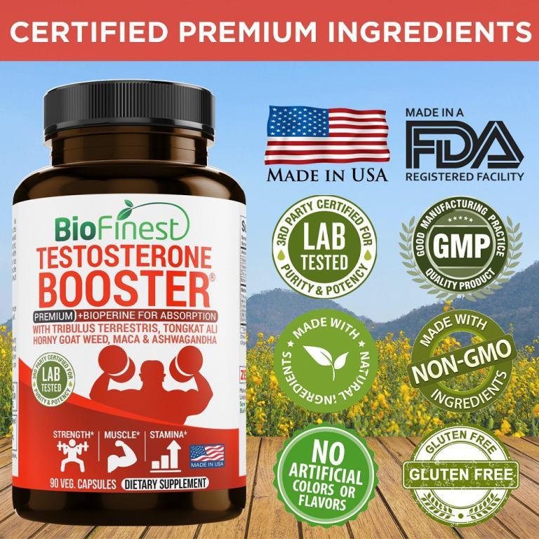 Biofinest Testosterone Booster Formula Supplement (90 … in Mandai - Image 1