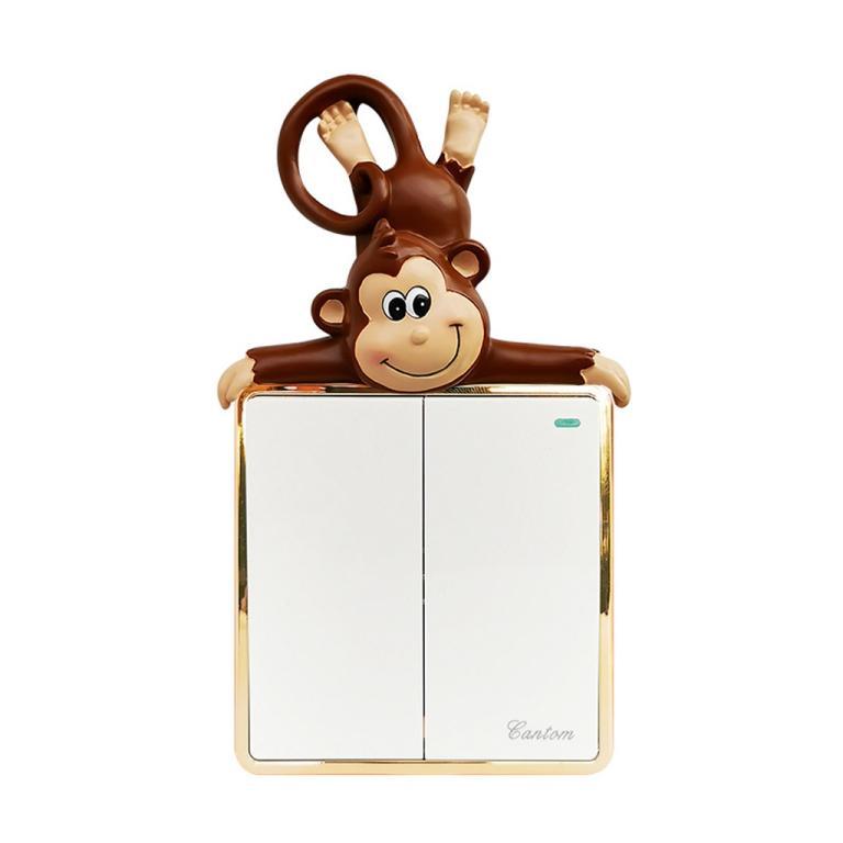 Monkey Pattern Plug Holder Light Switch Decoration Home … in Mandai - Image 1