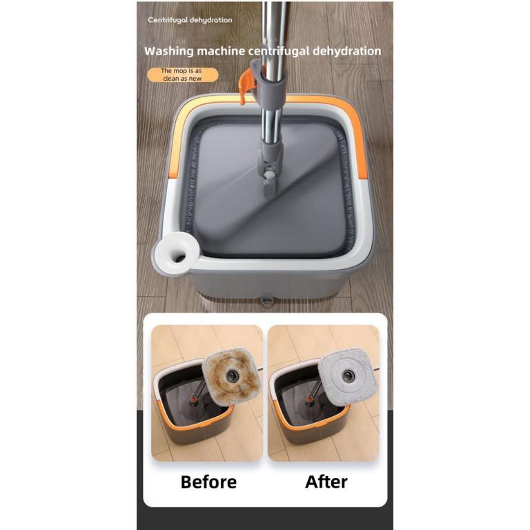 Spin Mop Set Bucket Automatic Magic Rotating Mop Lazy Mops … in Geylang - Image 1