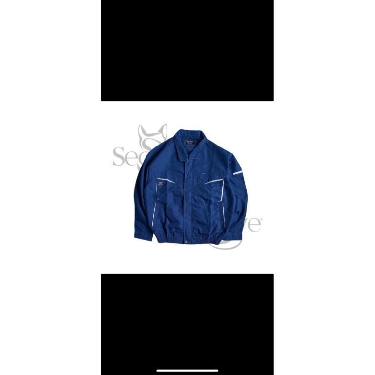 Navy Boxy Work Jacket in Woodlands - Image 1