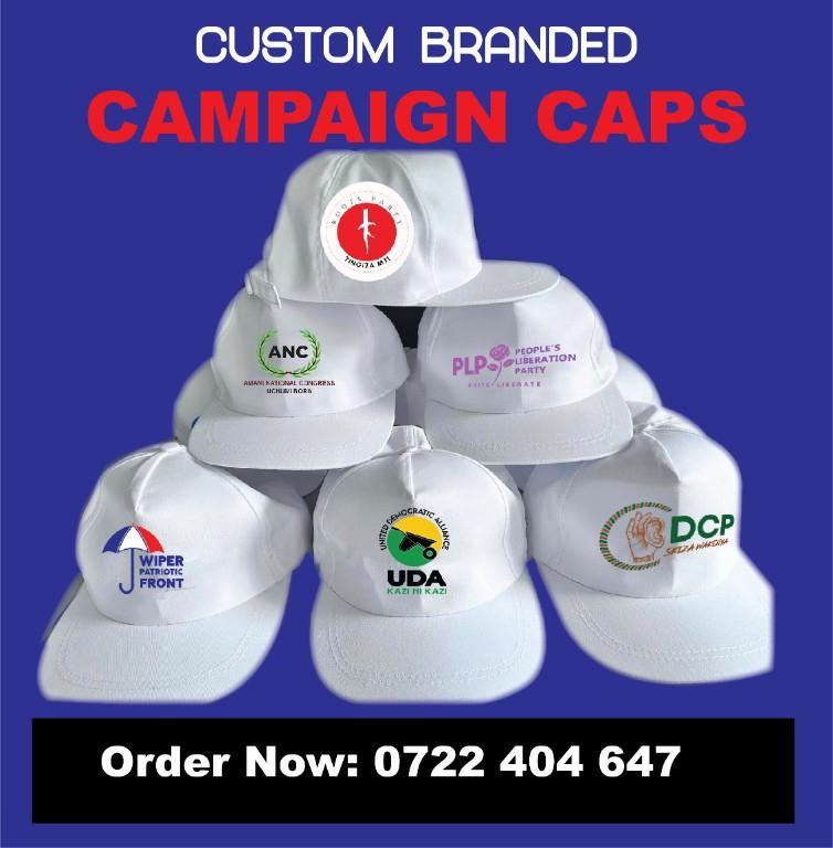 Cheap Branded Campaign Caps in Kenya - Image 1