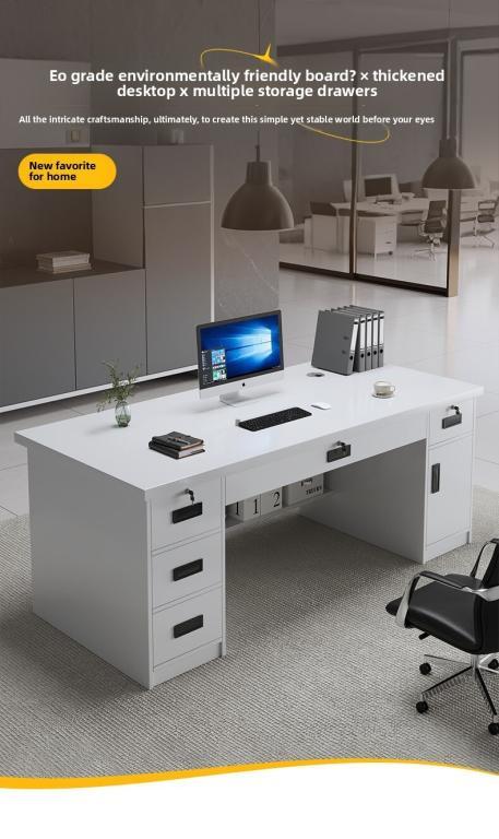 Computer Desk Household With Storage Cabinet Integrated … in Bishan - Image 1