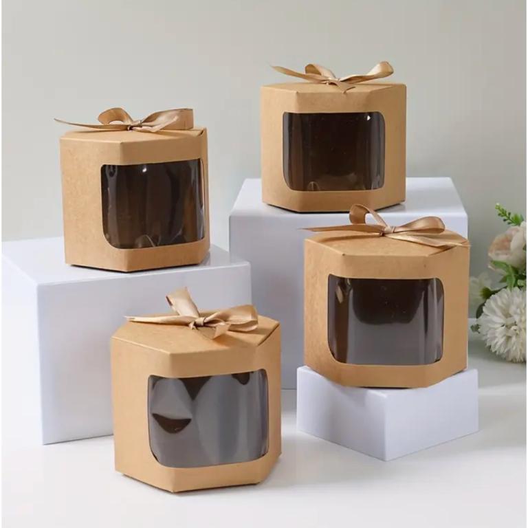 24pcs/Hexagonal Gift Box with Transparent Display … in North-Eastern Islands - Image 1