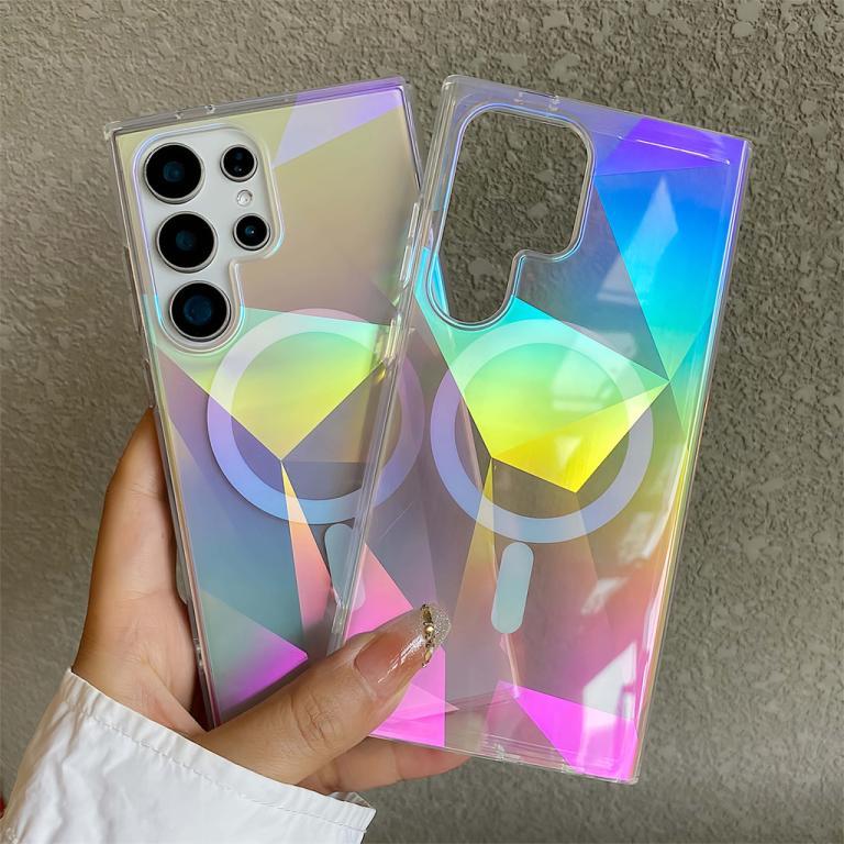 Colorful Geometric Pattern Magnetic Phone Case for Samsung … in Bukit Batok - Image 1
