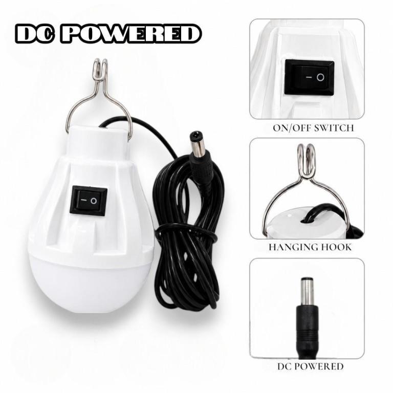 LGAO DC 3V Power Portable LED Bulb Solar support Lamp with … in Mandai - Image 1