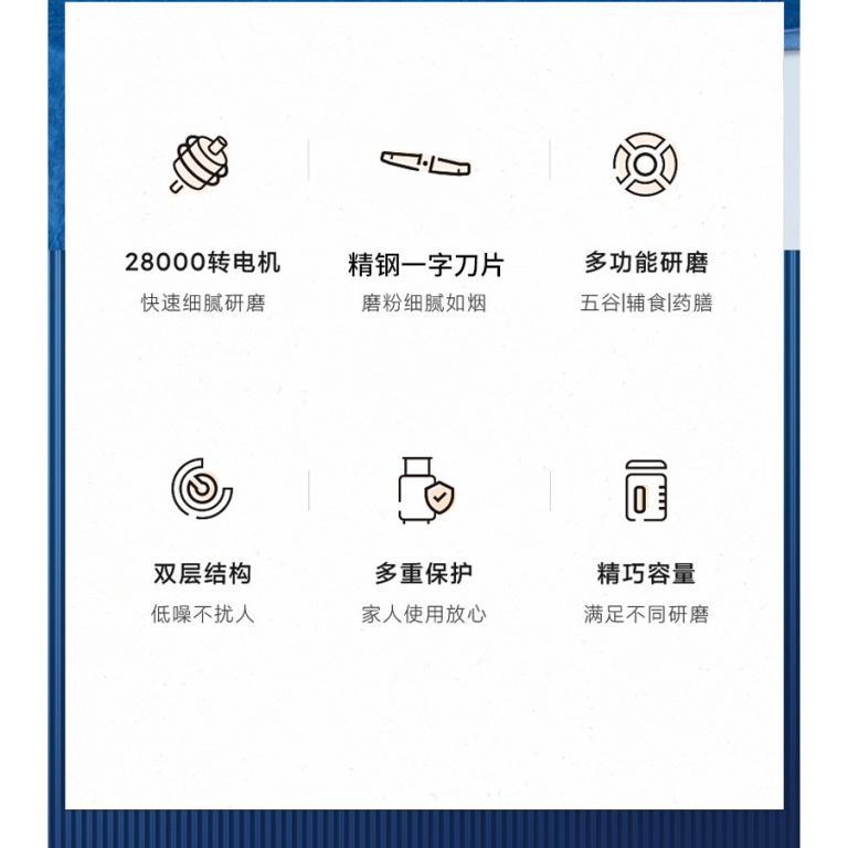 研磨机三副刀小型家用磨粉机药材五谷打粉机多种功能磨粉机 in Novena - Image 1