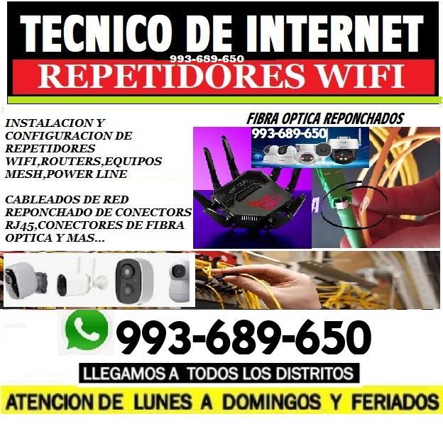 TECNICO INTERNET,REPETIDORES,CABLEADOS,CAMARAS SEGURIDAD en Lima - Imagen 1