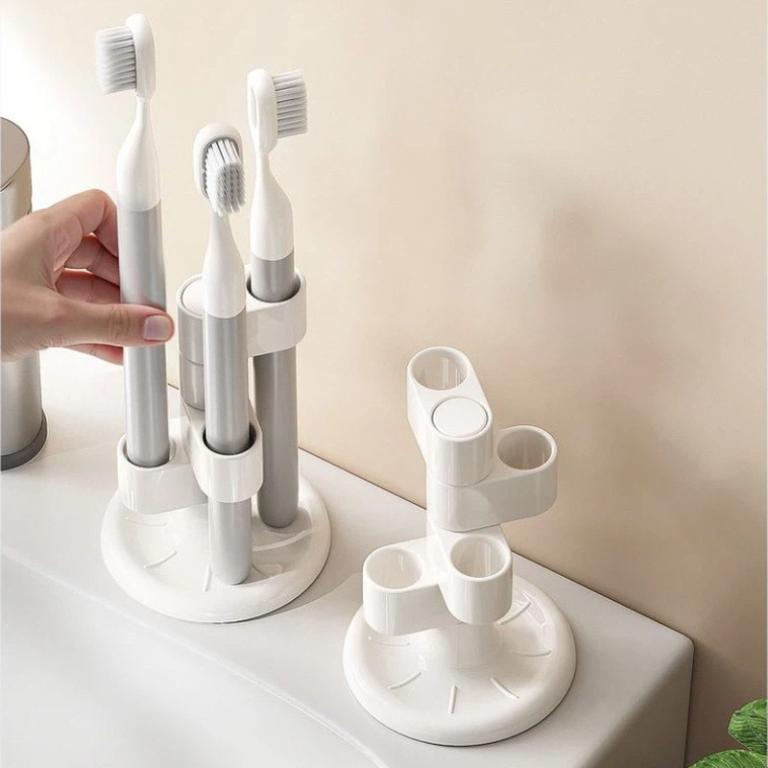 360 Rotating Toothbrush Holder Toilet Storage Rack Makeup … in Woodlands - Image 1