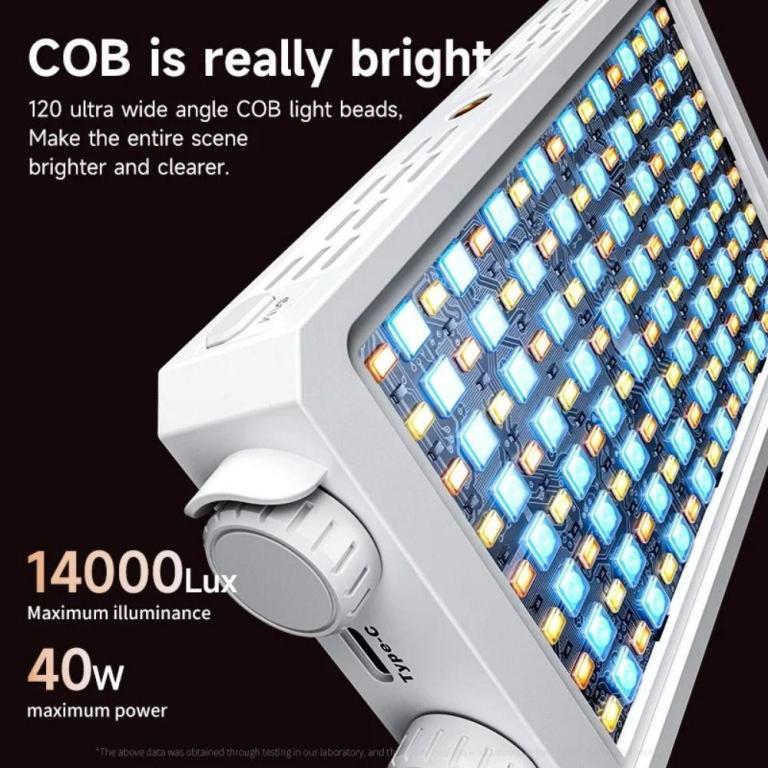 REBUY RGB LED Camera Light, 40W 2800-9000K Mini LED Video … in Geylang - Image 1