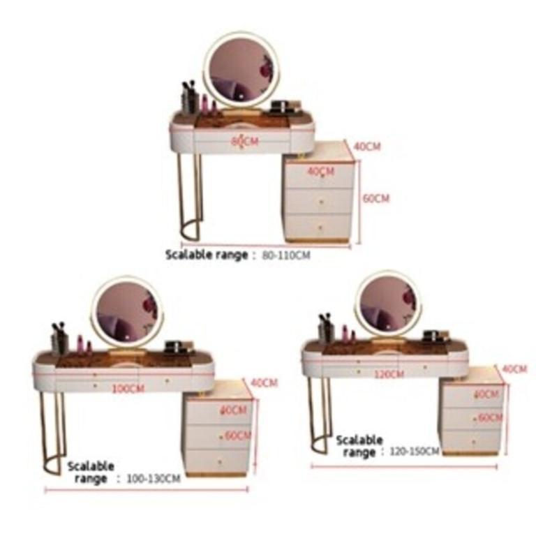 With Mirror Dressing Modern Vanity Set Makeup Table … in Sembawang - Image 1