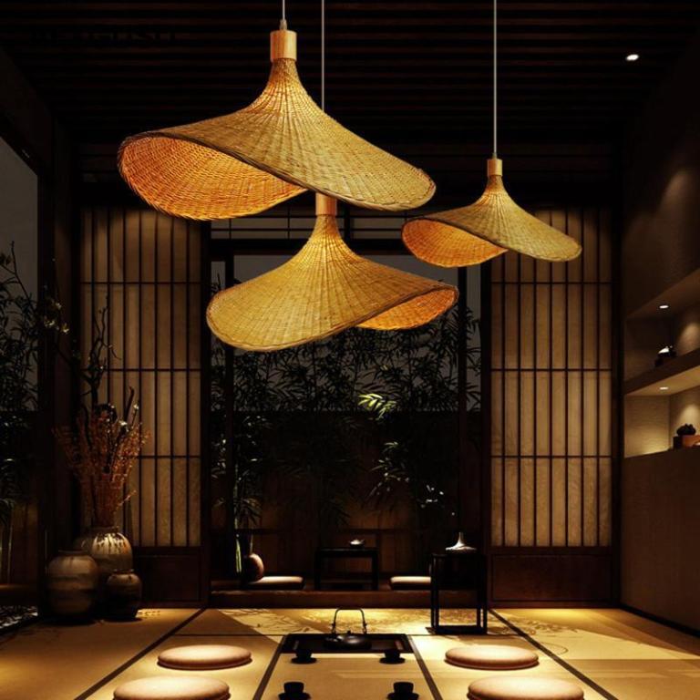 [AFXGUSD] Bamboo Ceiling Hanging Lamp Hat Light Shade 30cm … in Pasir Ris - Image 1