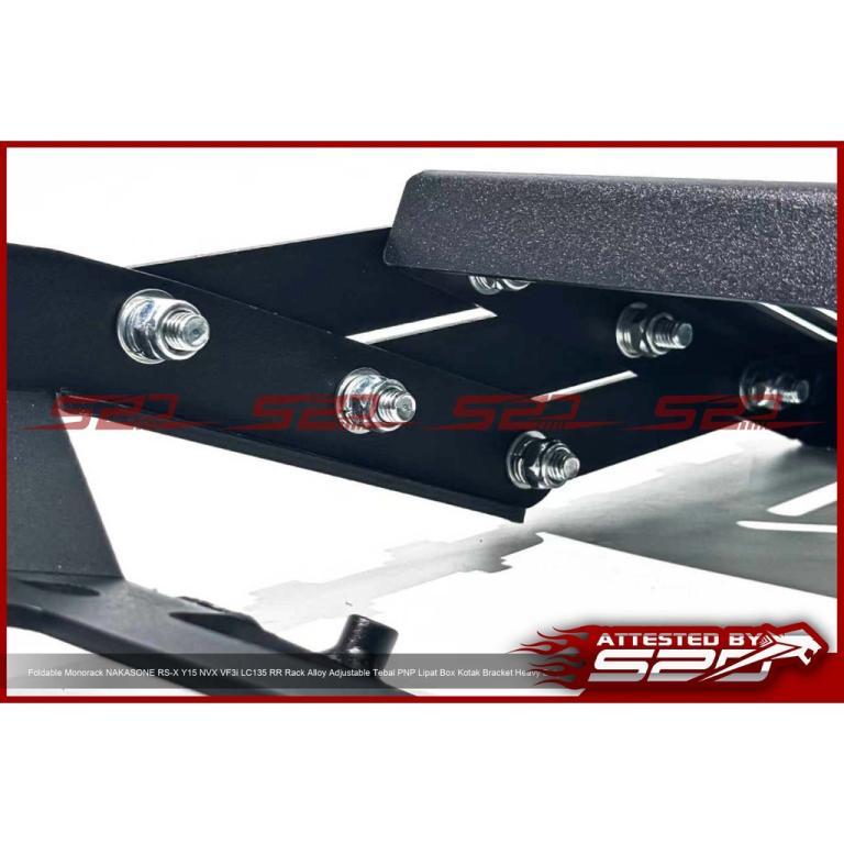 Foldable Monorack NAKASONE RSX Y15 Y16 SYM LC135 Rear Rack … in Choa Chu Kang - Image 1