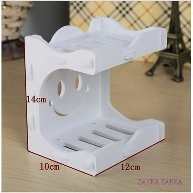 (((Yongmei Shop) Soap Rack Double-Layer Smile Storage … in Bukit Batok - Image 1