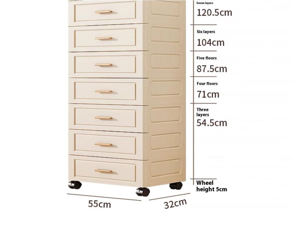 Of Style Chest Drawer sdfer Drawer Storage Rack Living Room … in Mandai - Image 1