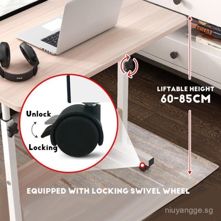 Folding Side Table Mobile Laptop Table Computer Study Desk … in Sembawang - Image 1