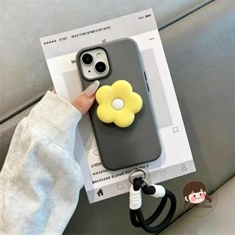 Simple Flowers Holder Candy Color Phone Case For OPPO Reno … in Sembawang - Image 1