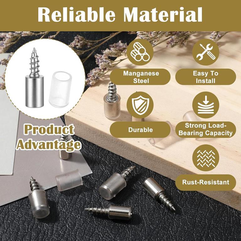 100PCS Self-tapping Bracket Screw Shelf Partition Bracket … in Pasir Ris - Image 1