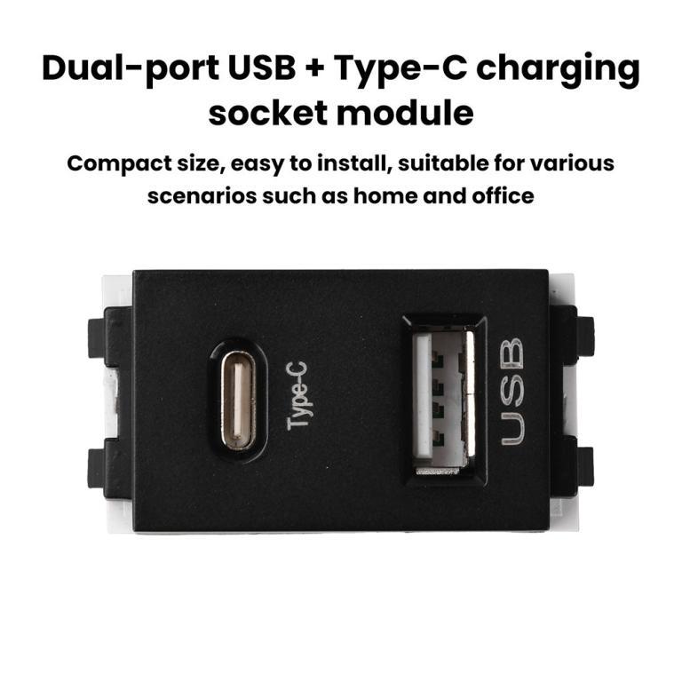 Type 128 USB Power Module 220V Socket 5V 2.1A Dual Port … in Novena - Image 1