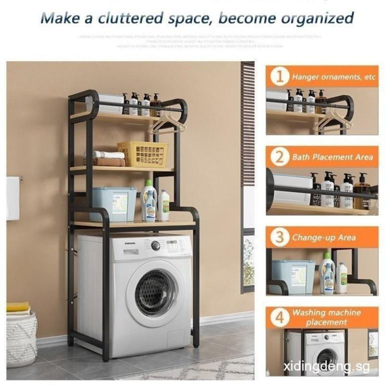 Washing Machine Storage Rack Punch-free Living Room Balcony … in Sembawang - Image 1