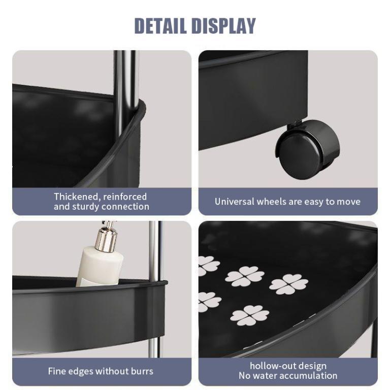 【happyqy】Tri-Corner Bathroom Rack Simple Corner Storage … in Sembawang - Image 1
