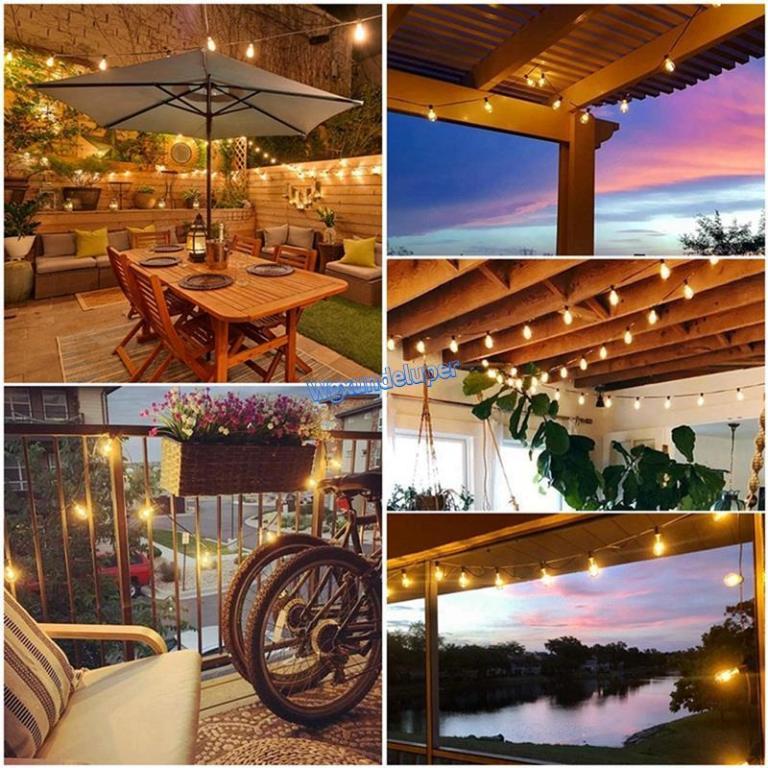 【W】ST38 LED Light String Patio Shatterproof Lights Outdoor … in North-Eastern Islands - Image 1