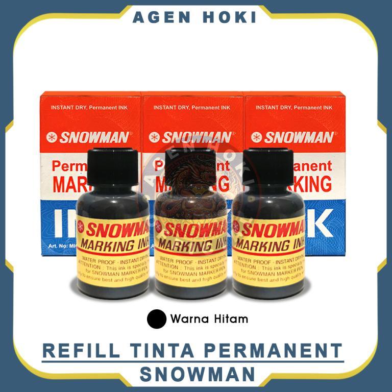 Snowman Permanent Marker Ink Refill - Black Marker Ink Refill in Mandai - Image 1