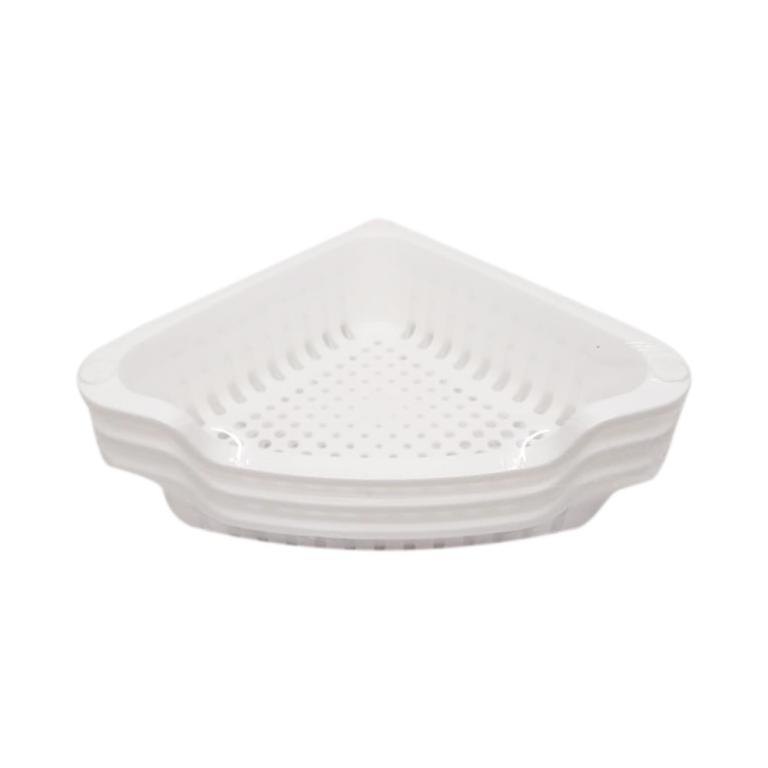 Selma 3-Tier Triangular Shelf - White Multipurpose Shelf … in Woodlands - Image 1