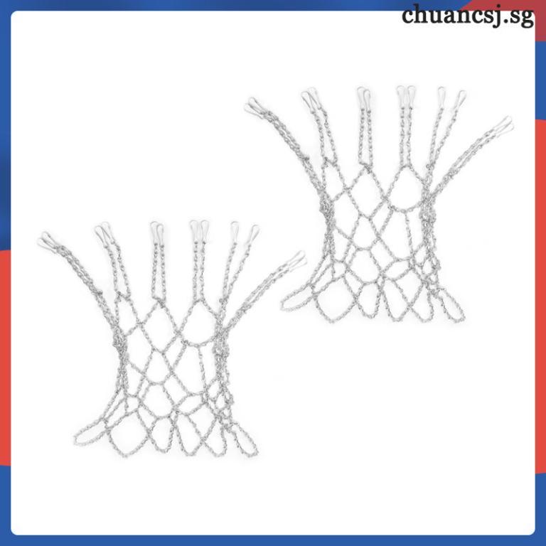 ???? 2Pcs Silver Rust-Proof Iron Chain Basketball Net for … in Toa Payoh - Image 1
