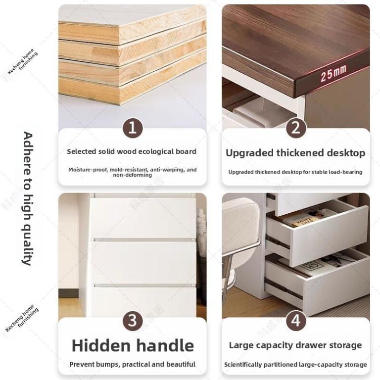 Desk And Drawer Cabinet Combo With Drawers For Home Use In … in North-Eastern Islands - Image 1