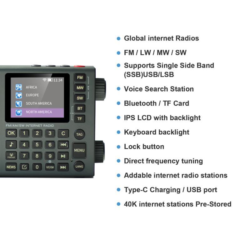 LC90 Mini Multi-Band Smart Internet Radio Portable … in Pasir Ris - Image 1