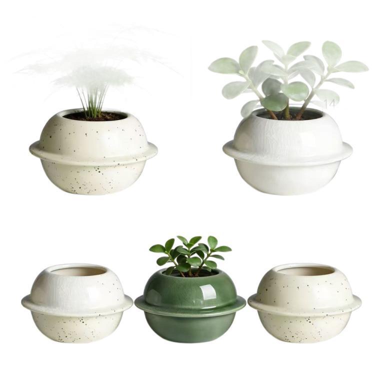 Ceramic Creative Small Planet Butterfly Flower Pot Desktop … in Mandai - Image 1