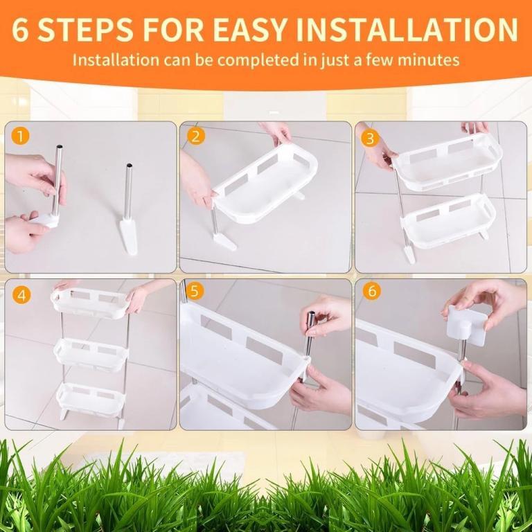 【2/3】Layer Toilet Rack Bathroom Kitchen Toiletries Rack … in Sembawang - Image 1